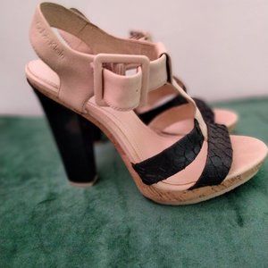Calvin Klein Chunky Heel Strapy Sandal